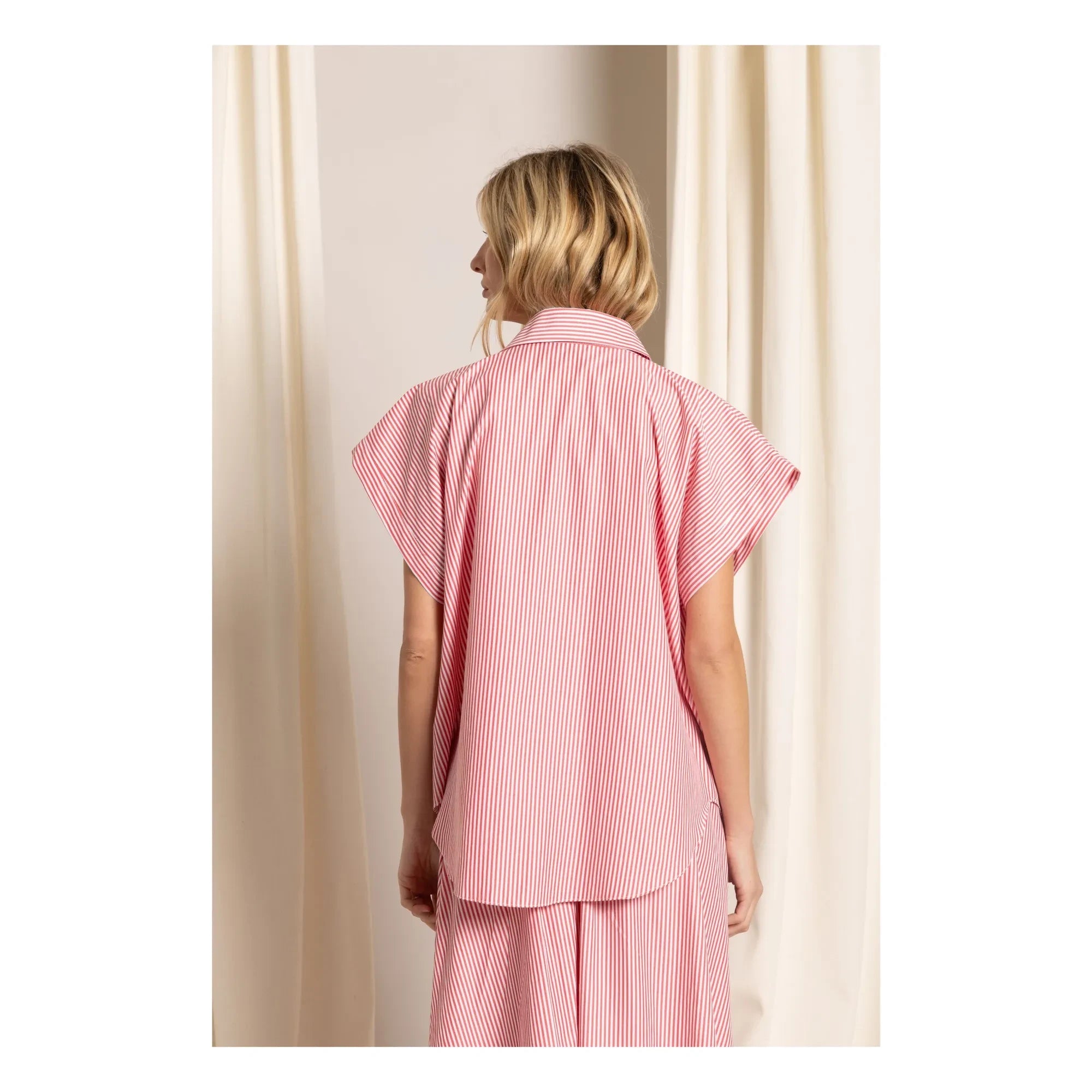 Smallable Woman - Camisa crop Bella de rayas | Cereza
