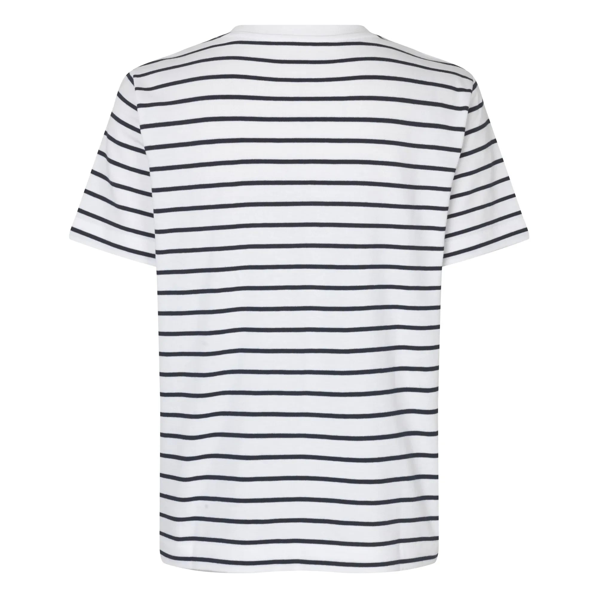 Samsoe Samsoe - Camiseta Camino de Algodón Orgánico a Rayas | Blanca