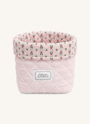 Editions Aimable - Cesta de almacenamiento Paul | Dragée Pink Gauze