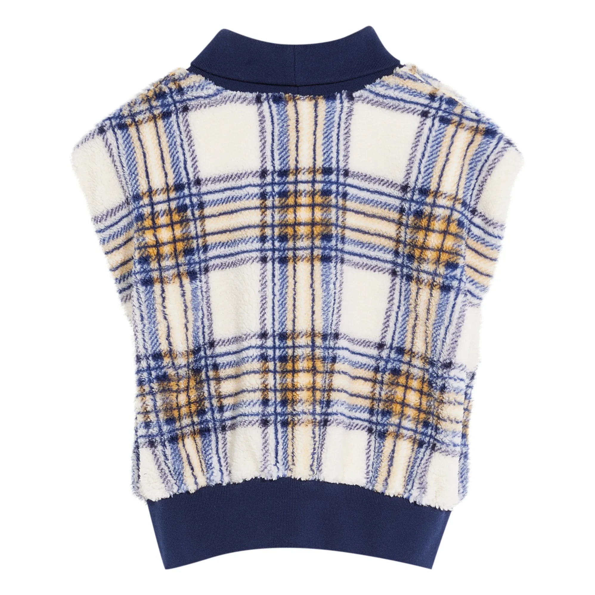 Bellerose - Chaleco de punto Anne Carreaux sin mangas | Crudo