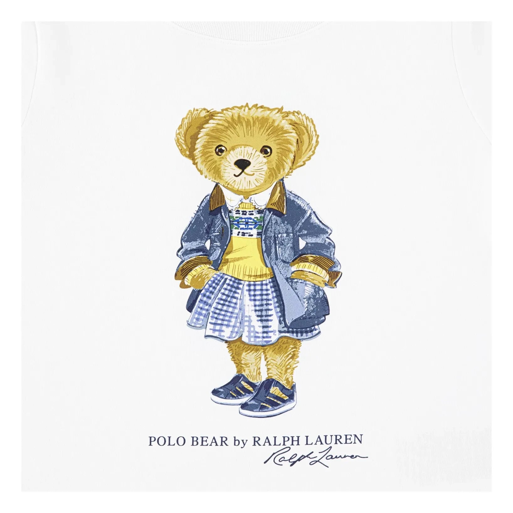 Ralph Lauren - Pijama de camiseta y pantalón corto a cuadros | Azul claro