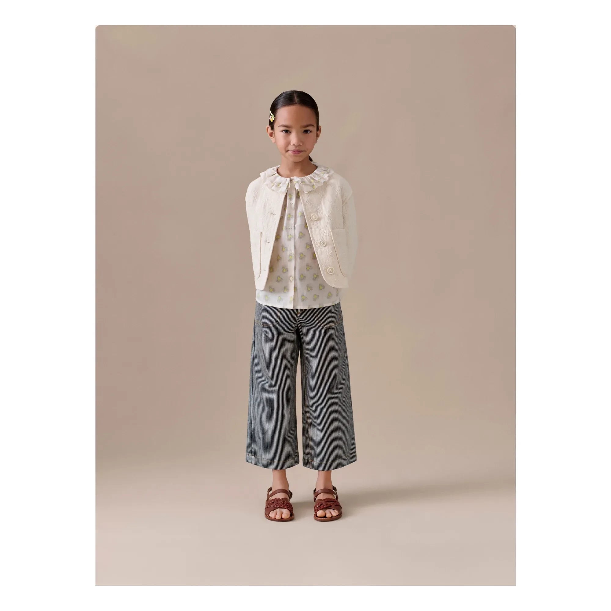 Bonpoint - Pantalón de algodón orgánico Jingle | Gris