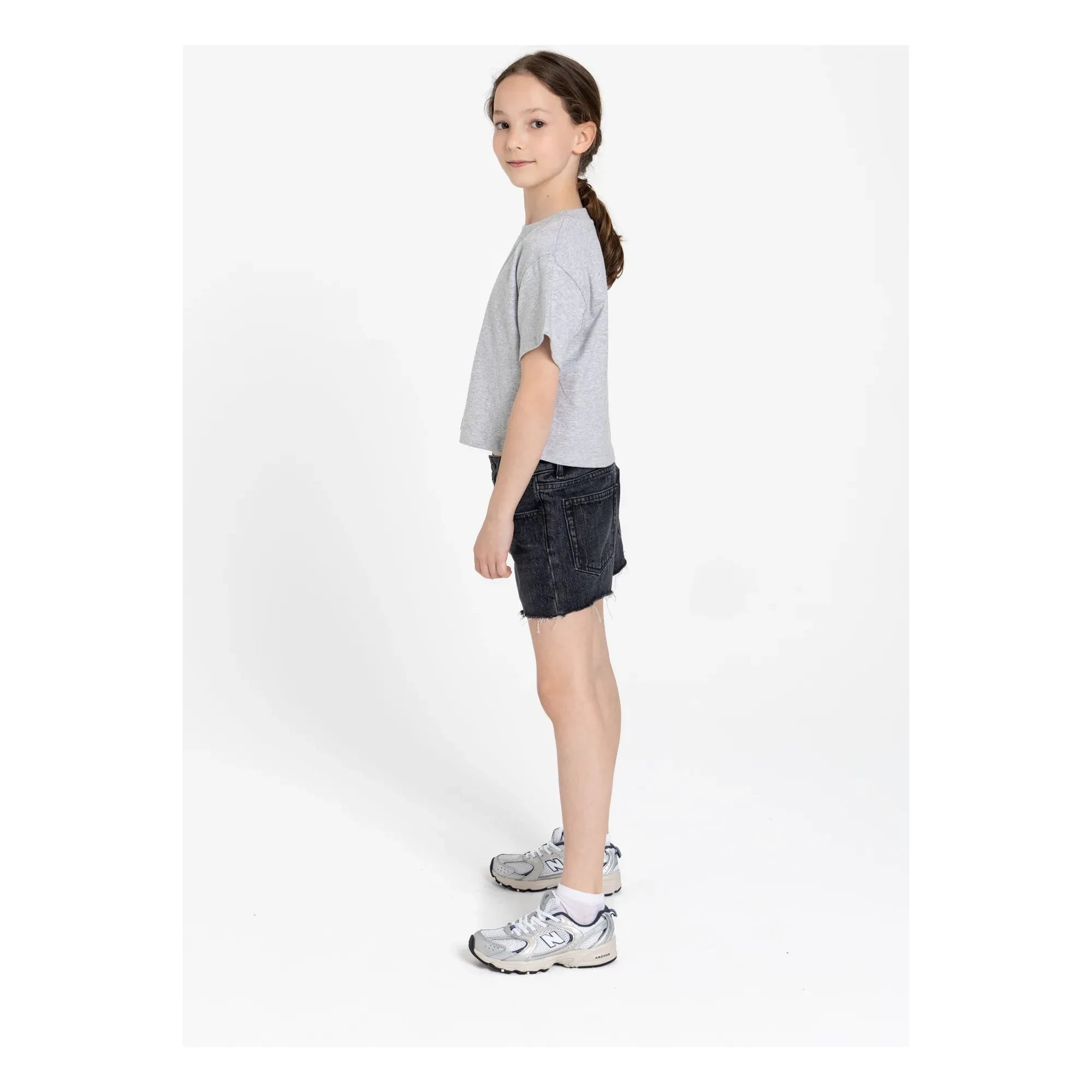Finger in the nose - Shorts vaqueros Eva | Gris vaquero