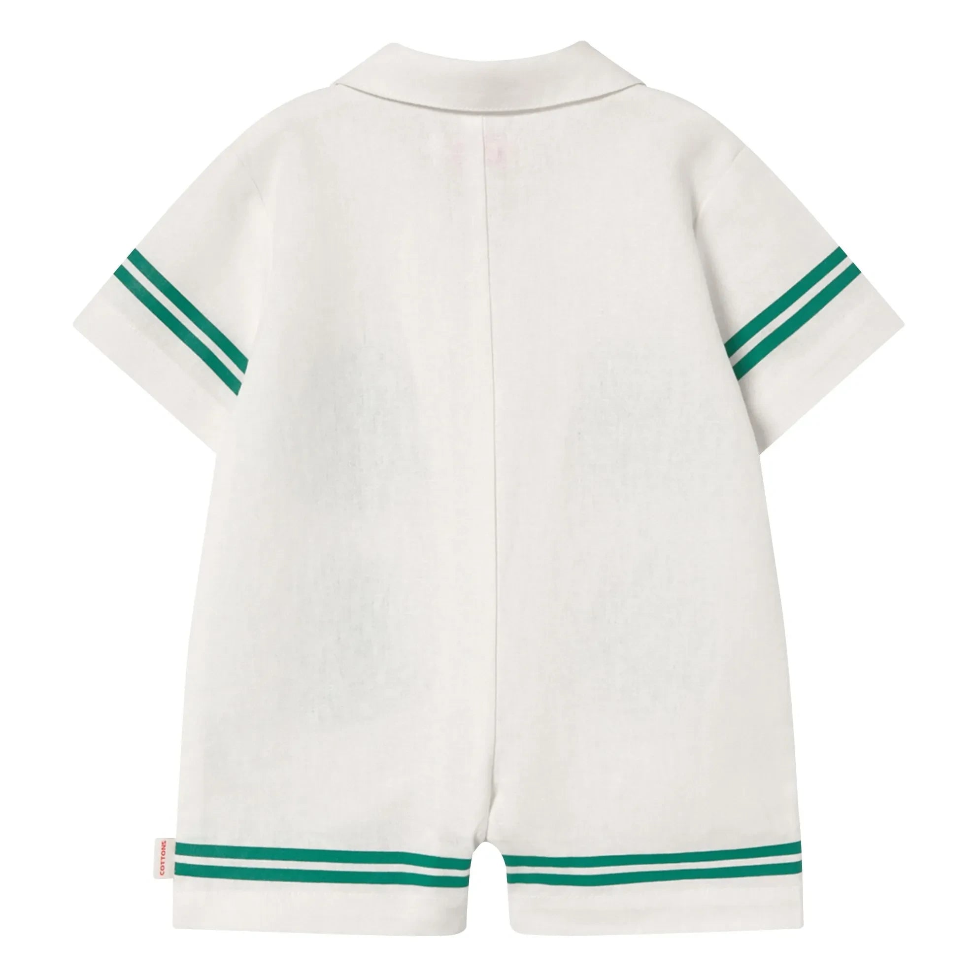 Tinycottons - Mono corto oversize floral | Blanco