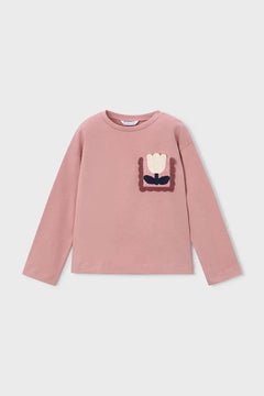 Blusa de manga larga de algodón para niños Mayoral