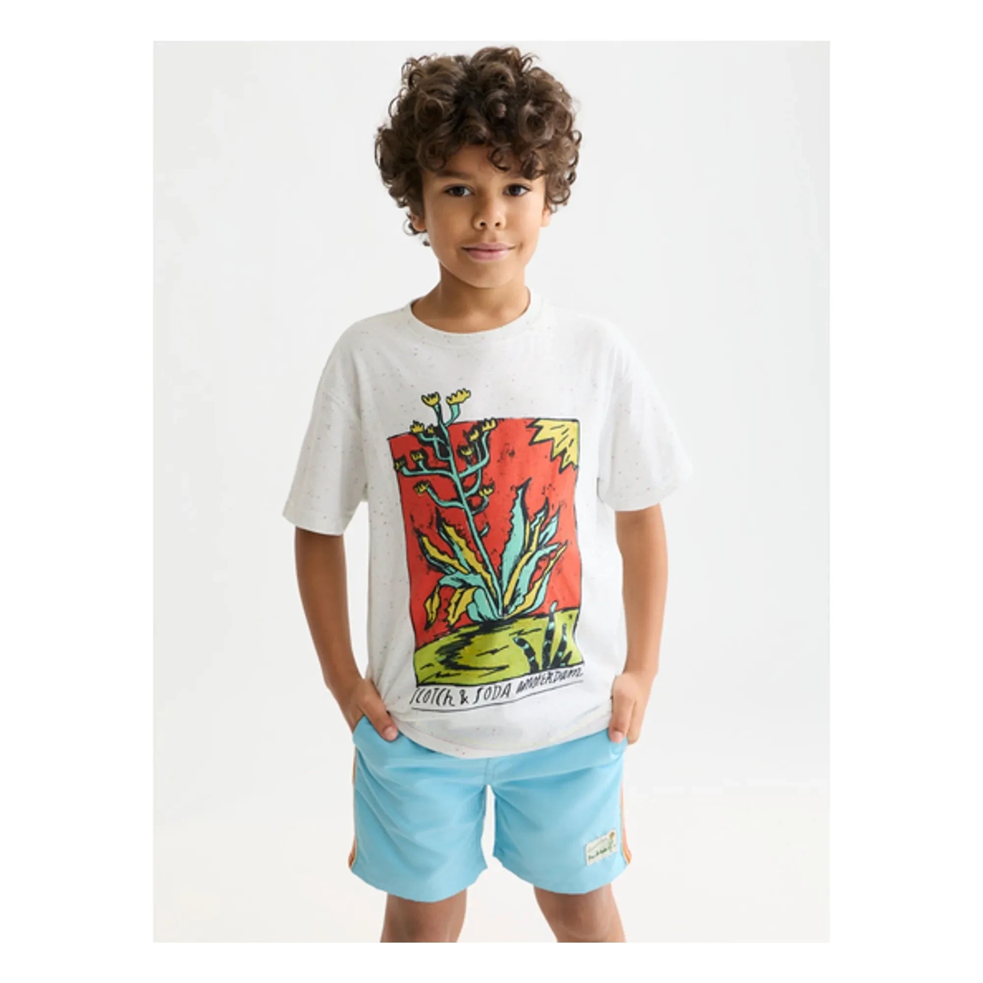 Scotch & Soda - Camiseta con estampado de nudos | Blanco