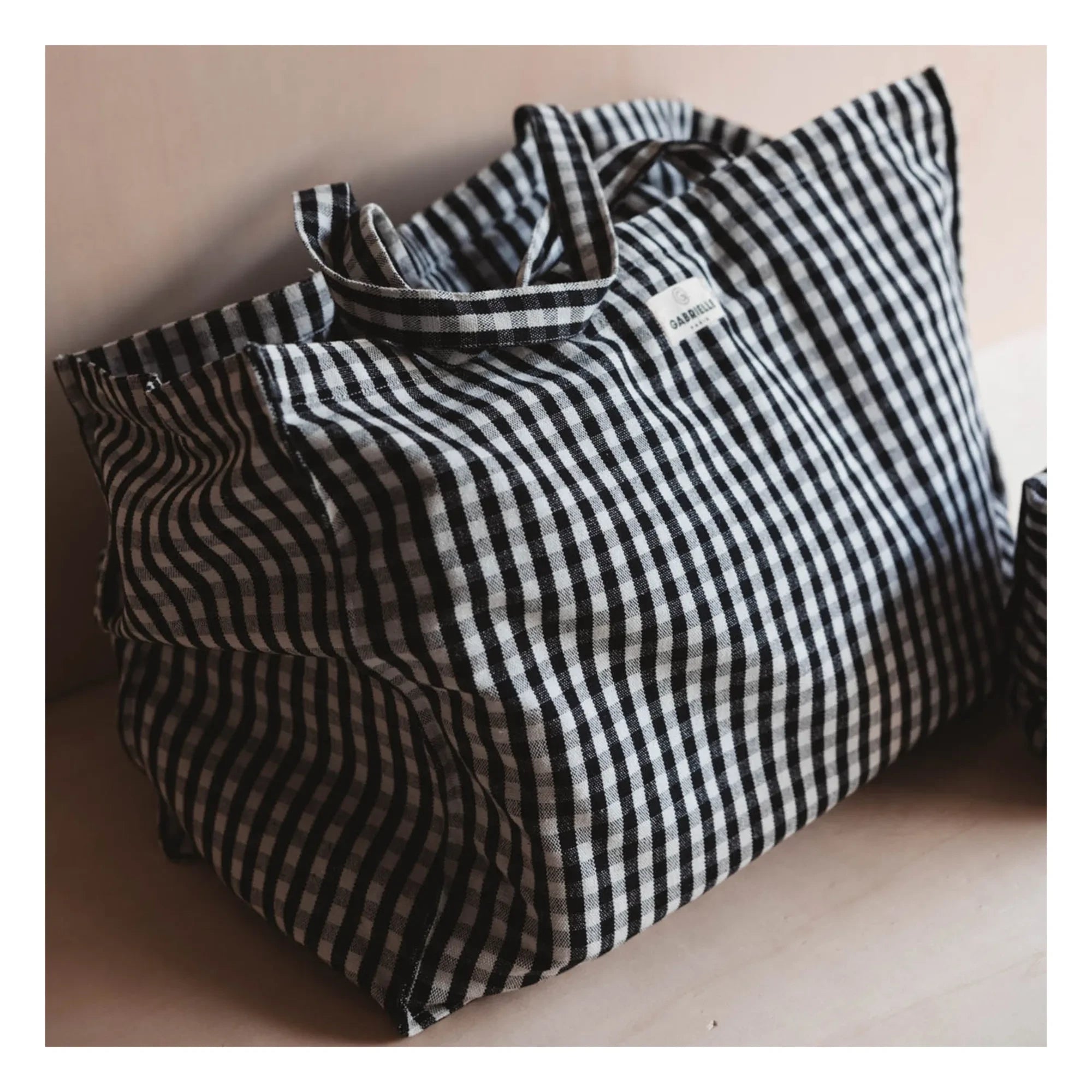 Gabrielle Paris - Bolso de Noche Gingham | Negro