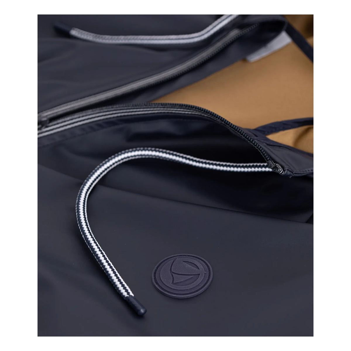 Petit Bateau - Gabardina larga icónica | Azul marino