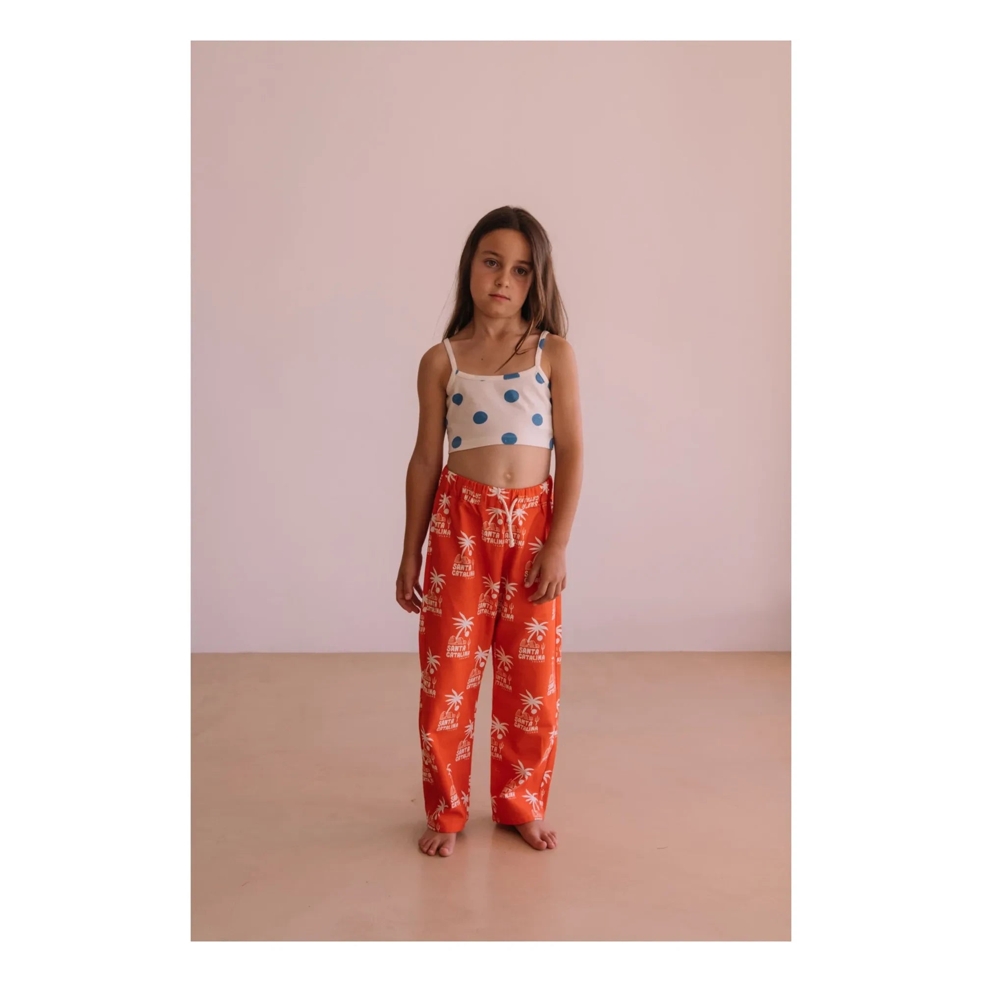 We Are Kids - Elia Pantalón Palma con Bajo Ancho | Naranja
