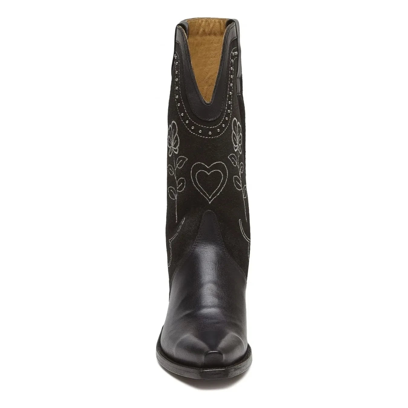 Bootstock - Botas cowboy Haily con tachuelas de ante | Negro