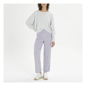 American Vintage - Sudadera de lana Damsville con cuello barco | Gris jaspeado
