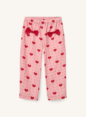 Copenhagen Colors - Pantalones con Corazón de Algodón Orgánico | Rosa