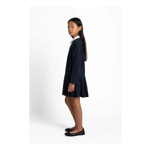 Vestido polo Belgarvia para niña pequeña | Azul marino