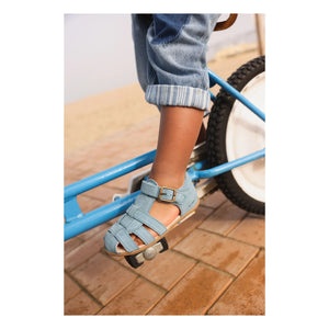 Lazare - Sandalias de ante Ernest | Azul vaquero