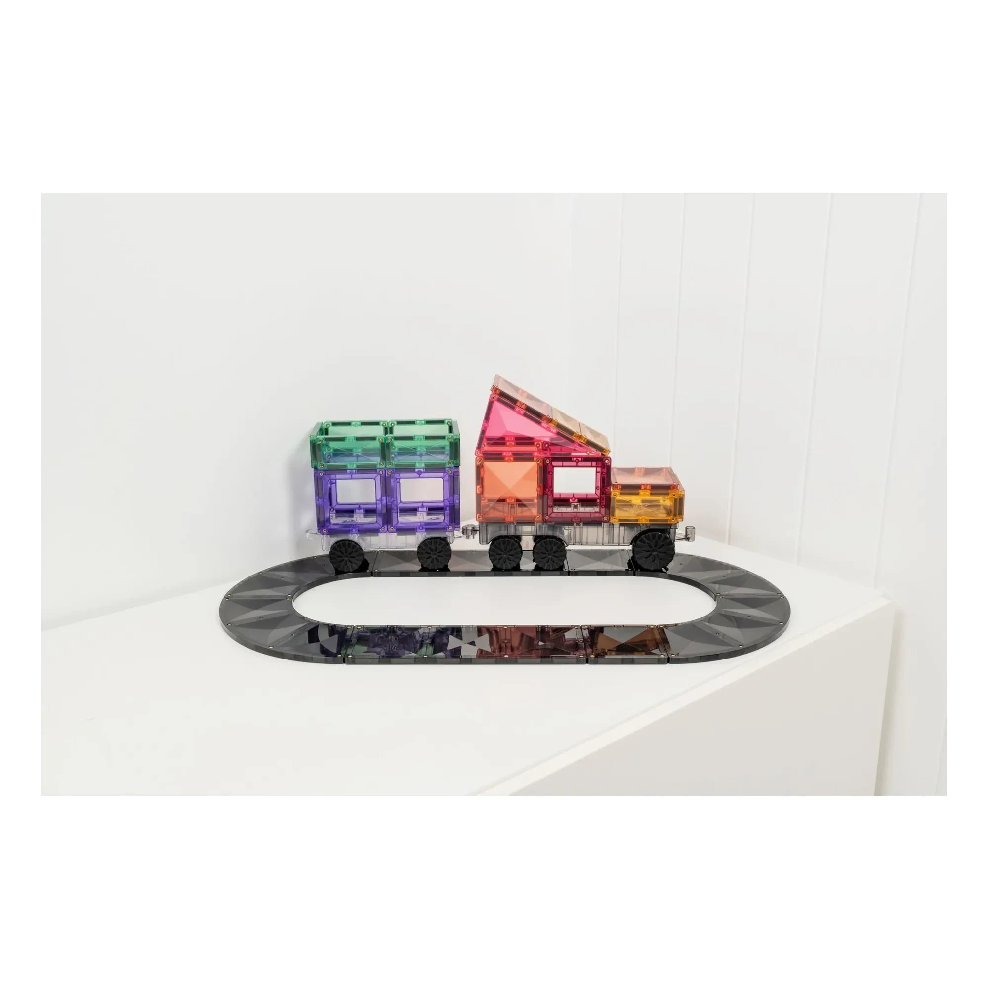 Connetix - Pack creativo de carreteras - 48 piezas | Negro