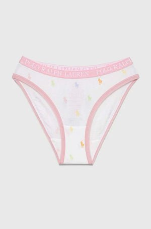 Polo Ralph Lauren Braguita de bikini para niña (paquete de 3)