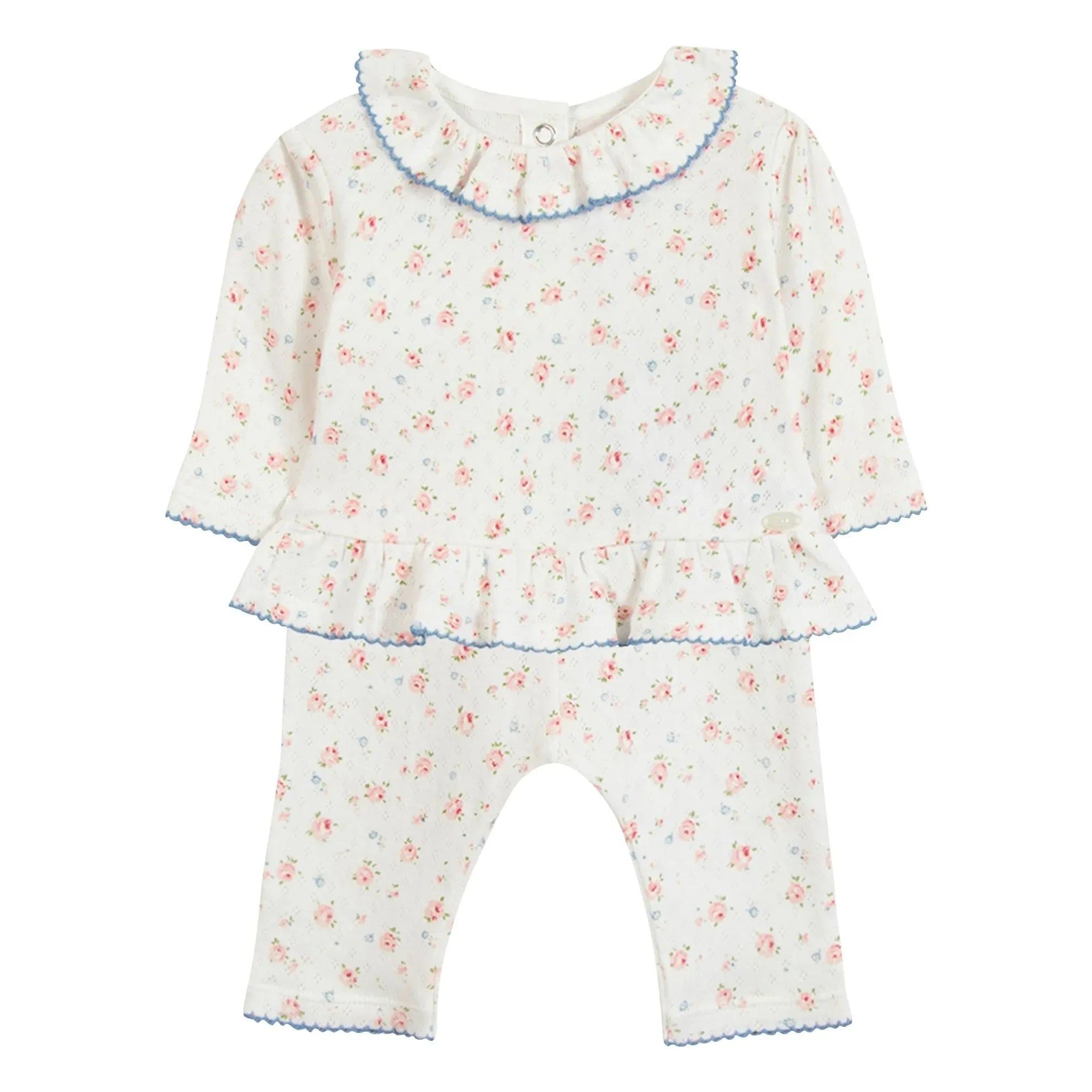 Tartine et Chocolat - Conjunto de camiseta y mallas florales | Crudo