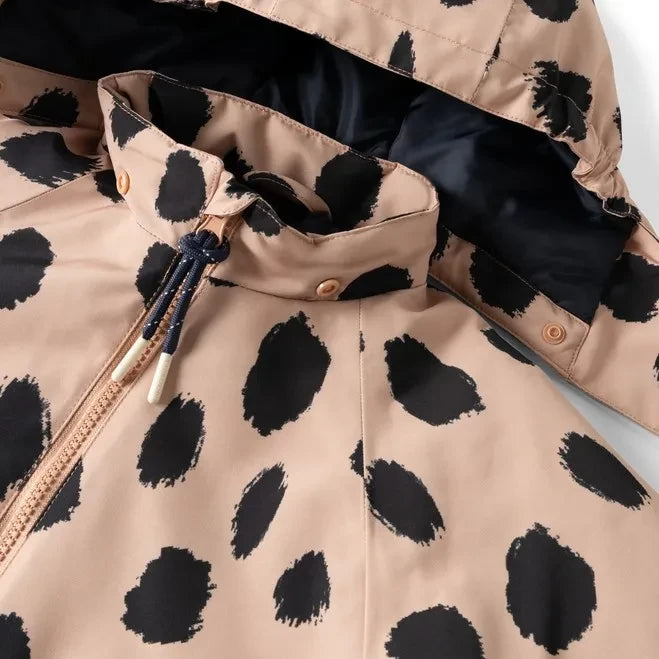 Liewood - Mono de esquí Maddy con estampado de leopardo hecho de fibras recicladas | Rosa claro