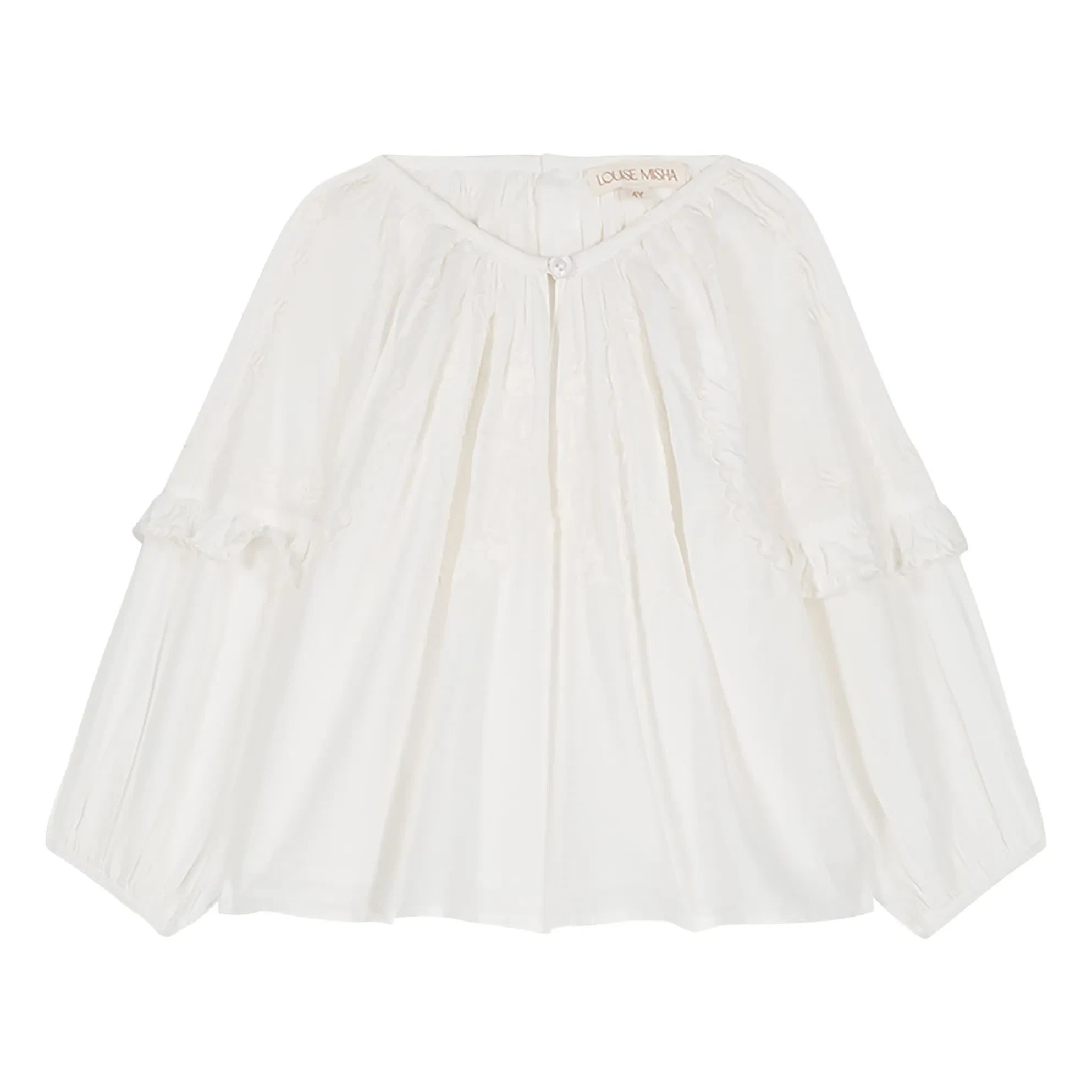 Louise Misha - Blusa Irisa de algodón orgánico | Blanco