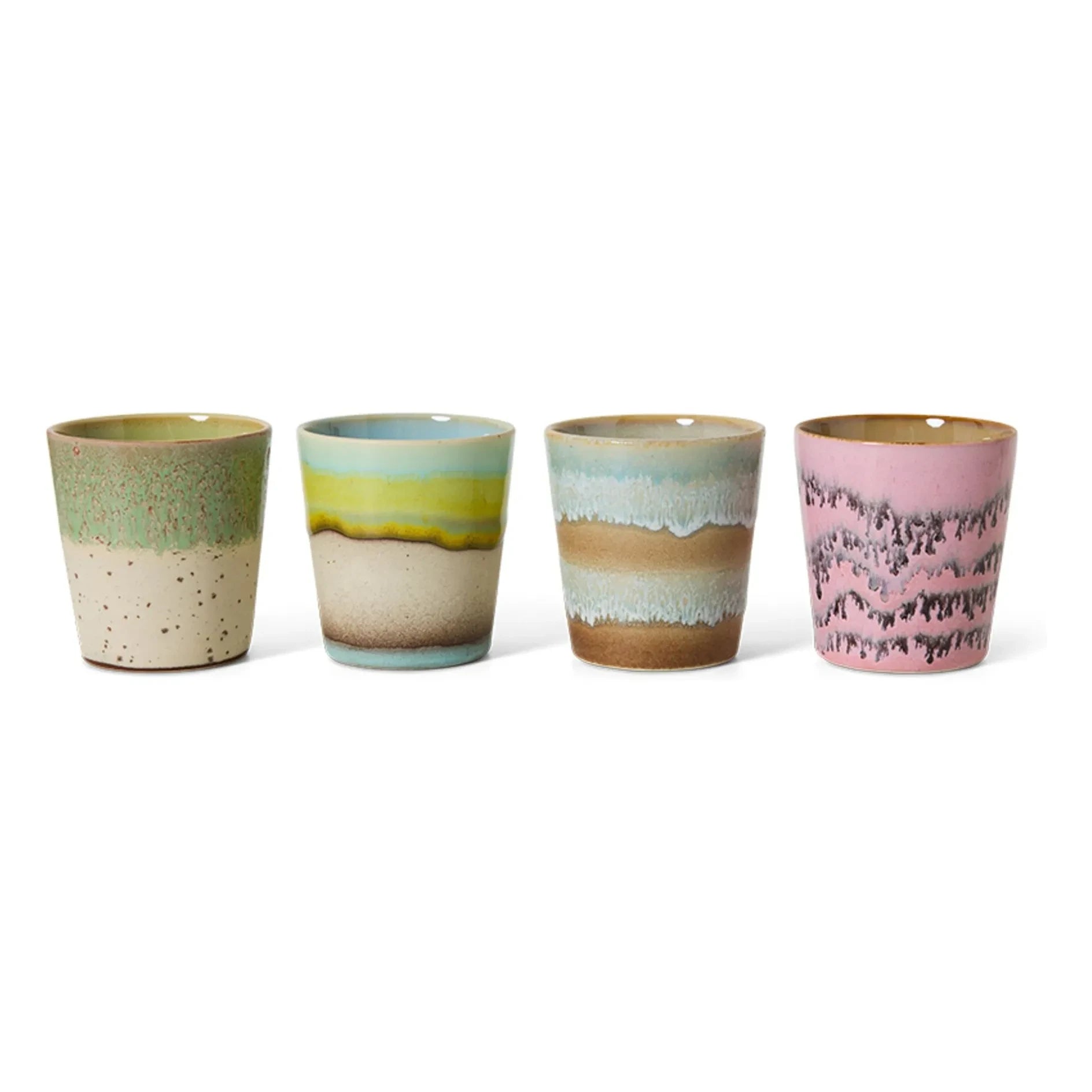 HKliving - Tazas Pop Art - Set de 4