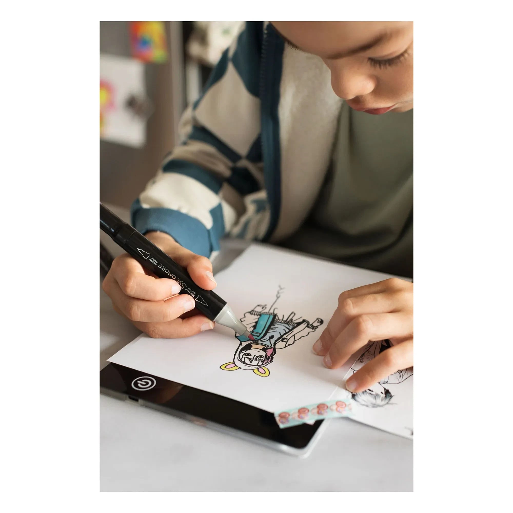 Sycomore - Manga - Tablet luminoso recargable para crear personajes de Manga