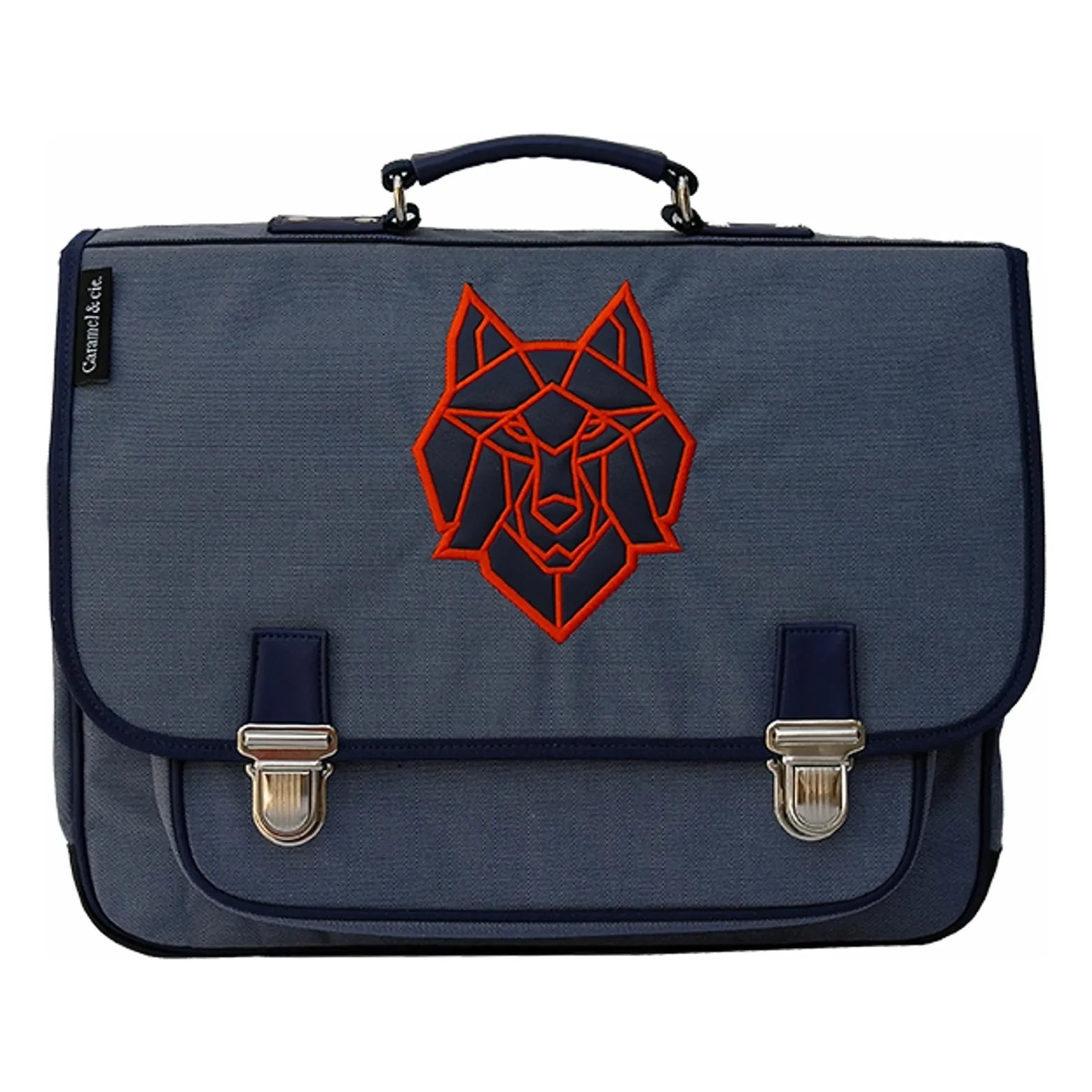 Caramel & Cie - Bandolera Wolf | Gris azulado