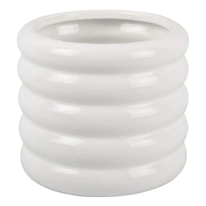 Present Time - Bobby Maceta de Cerámica | Blanco