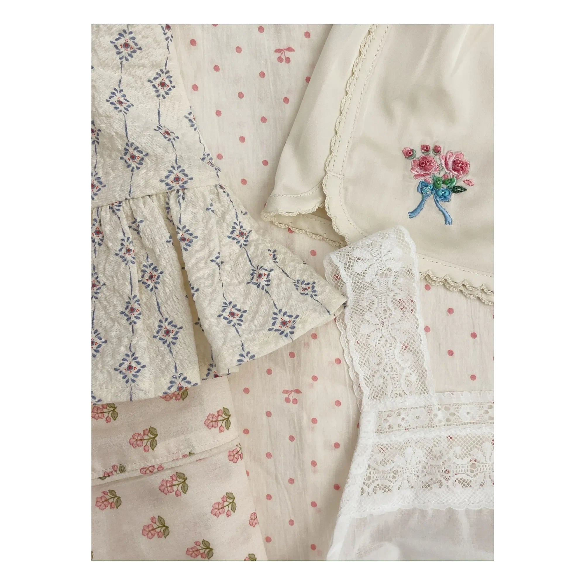 Konges Sløjd - Shorts bordados Sheeny | Crudo