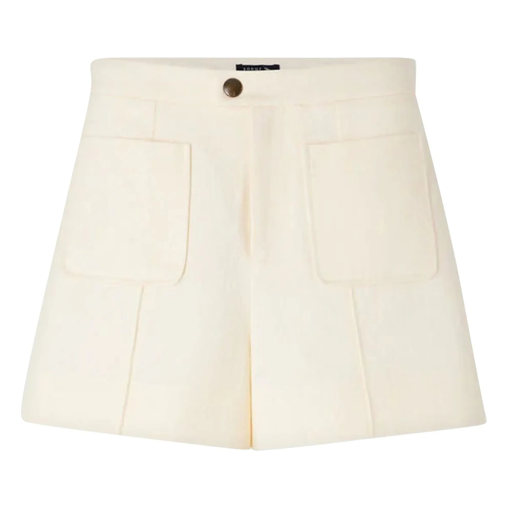 Soeur - Pantalón corto Hover de algodón | Crema