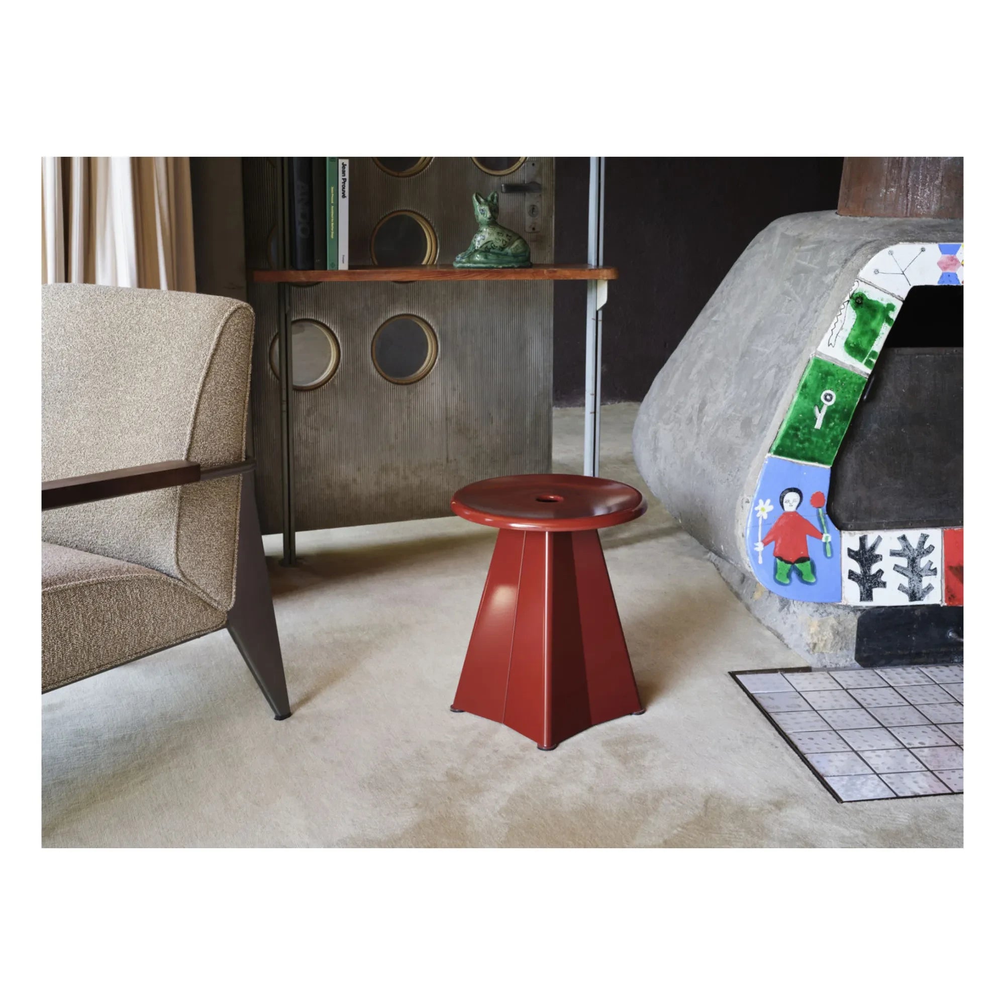 Vitra - Taburete metálico Jean Prouvé | Burdeos