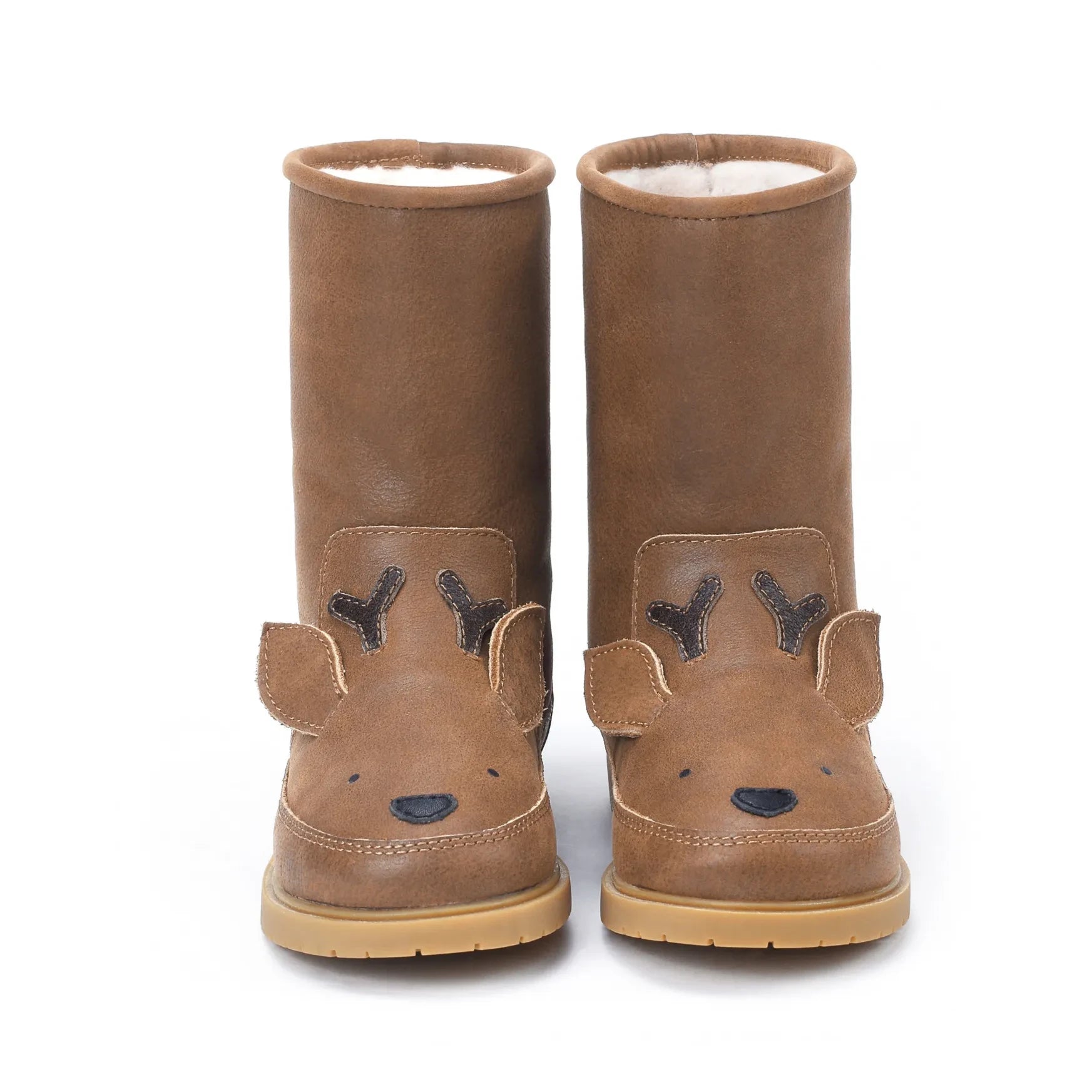 Botas de reno forradas de piel Wadudu de Donsje | Marrón tierra
