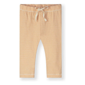 Gray Label - Minileggings a rayas de algodón orgánico | Albaricoque