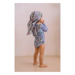 Studio Bohème - Traje de baño de manga larga Josepha con estampado floral de fibras recicladas | Lila