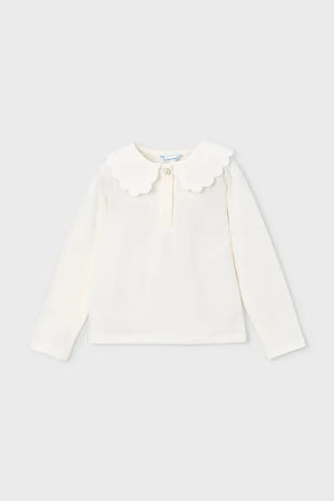 Blusa infantil Mayoral de algodón y elastano