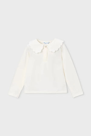 Blusa infantil Mayoral de algodón y elastano