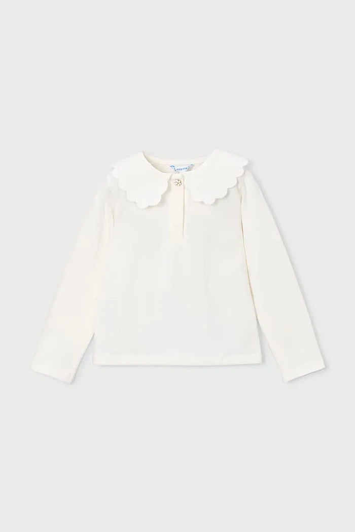 Blusa infantil Mayoral de algodón y elastano