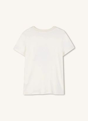 Chloé - Camiseta floral de algodón orgánico | Chalk