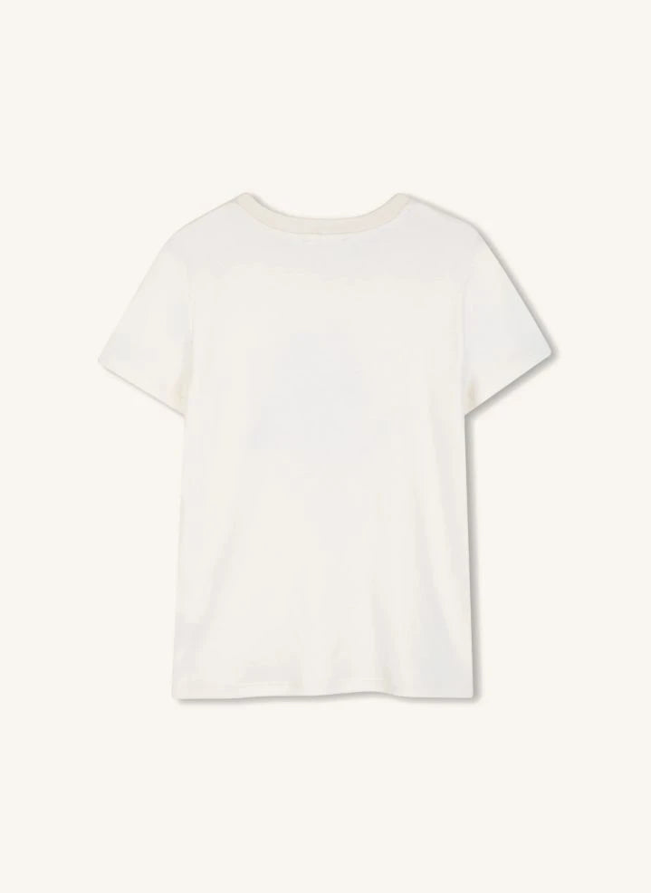 Chloé - Camiseta floral de algodón orgánico | Chalk