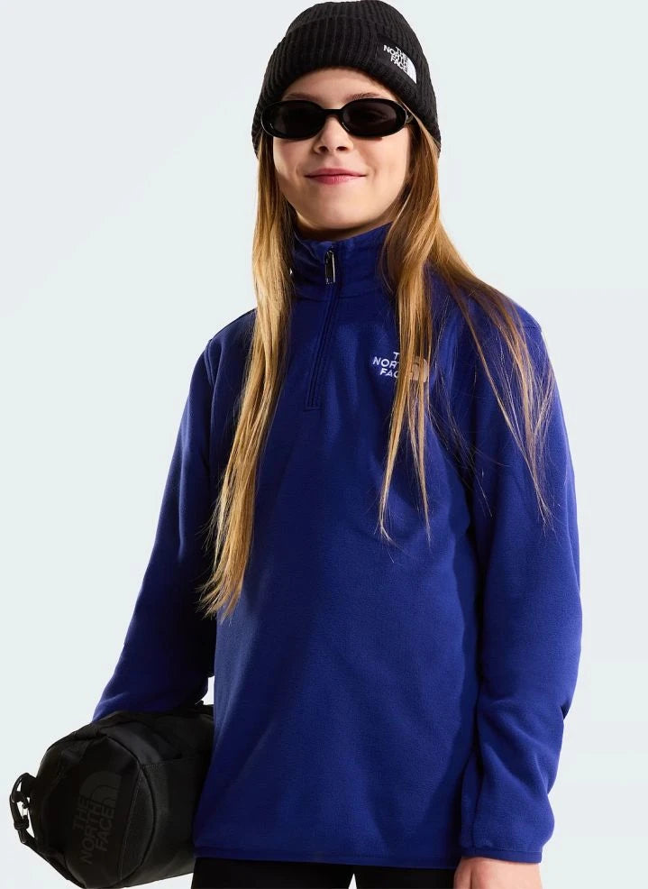 The North Face - Polar con Capucha Estilo Glacier | Azul Real