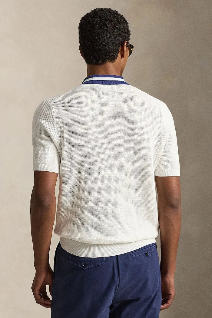 Polo Ralph Lauren pulóver de algodón de manga corta para hombre Wimbledon