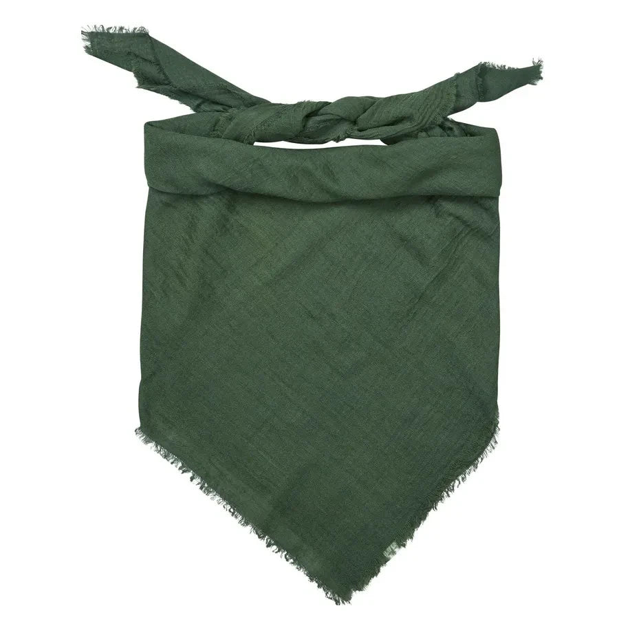 Becksöndergaard - Mill Wool Üçgen Eşarp | Krom yeşili
