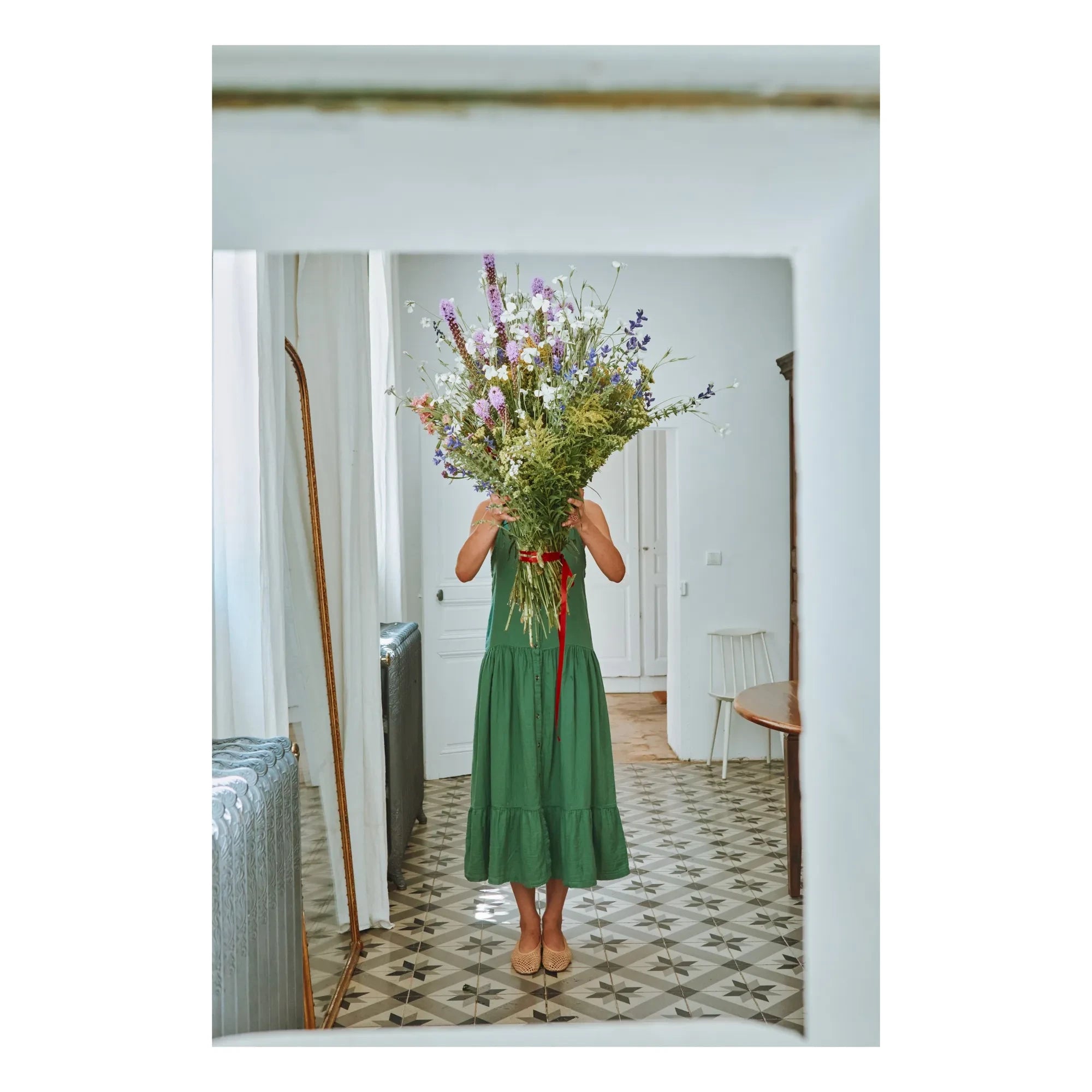 Poudre Organic - Vestido Celosie | Verde bosque