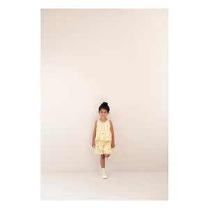 Jenest - Top de algodón orgánico Sofie Fleuri | Amarillo pálido