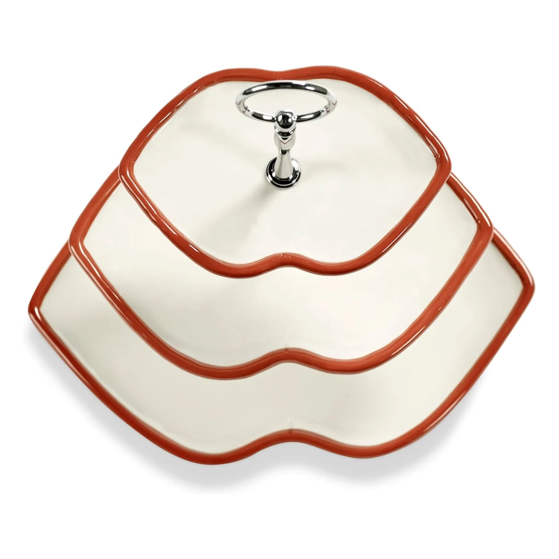 Serax - Soporte para tartas de 3 pisos, Wouters & Hendrix | Rojo