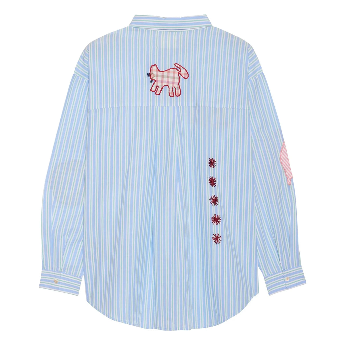 SISSEL EDELBO - Camisa de rayas de batería | Verde