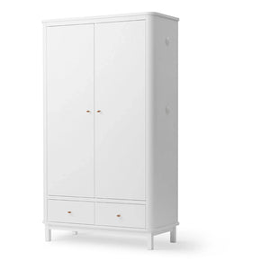 Oliver Furniture - Armario de abedul de 2 puertas | Blanco