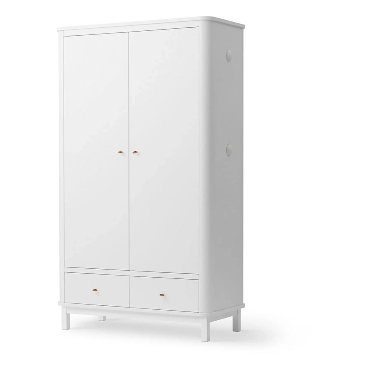 Oliver Furniture - Armario de abedul de 2 puertas | Blanco