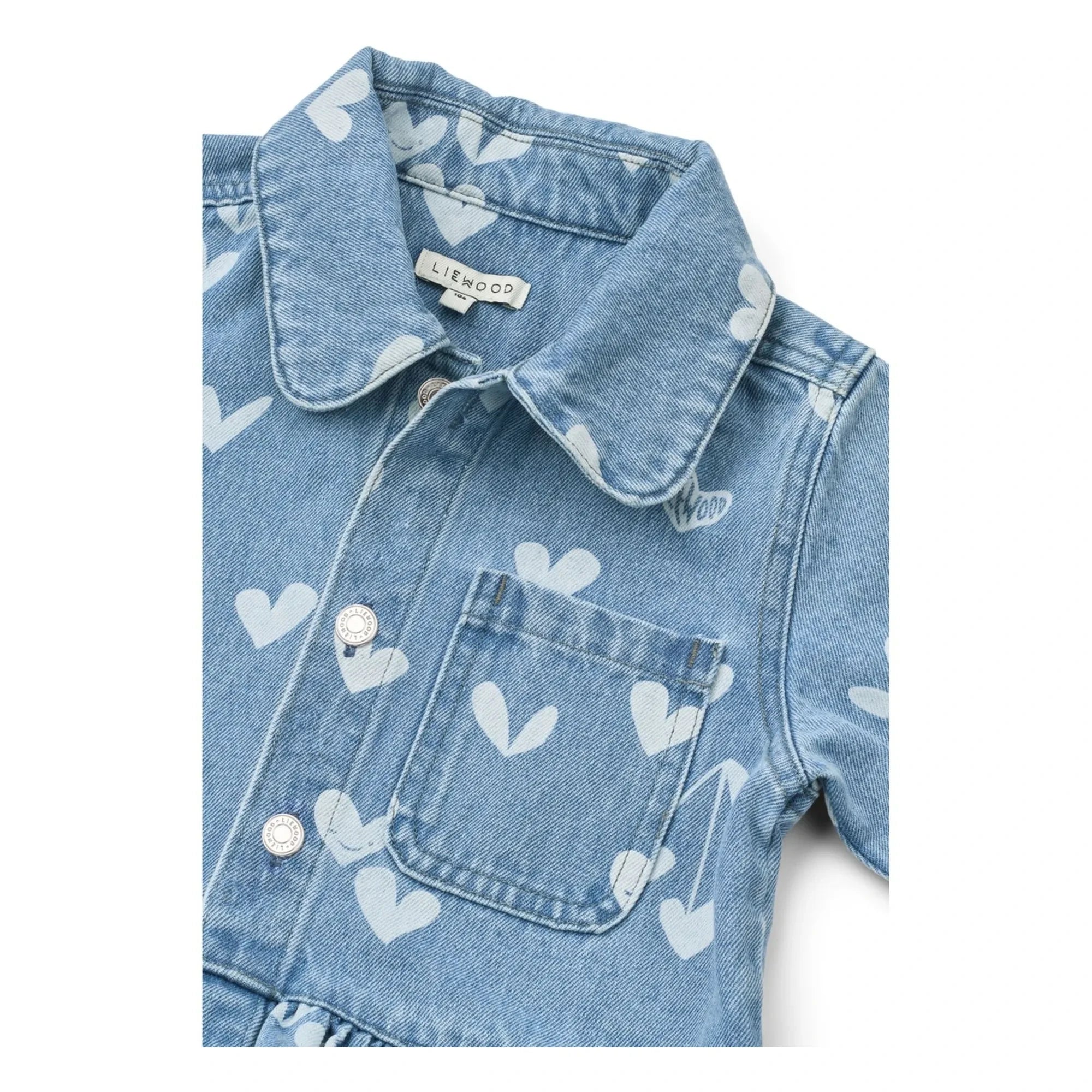 Liewood - Denim Kenza Hearts Ceket | Açık Mavi