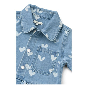 Liewood - Denim Kenza Hearts Ceket | Açık Mavi