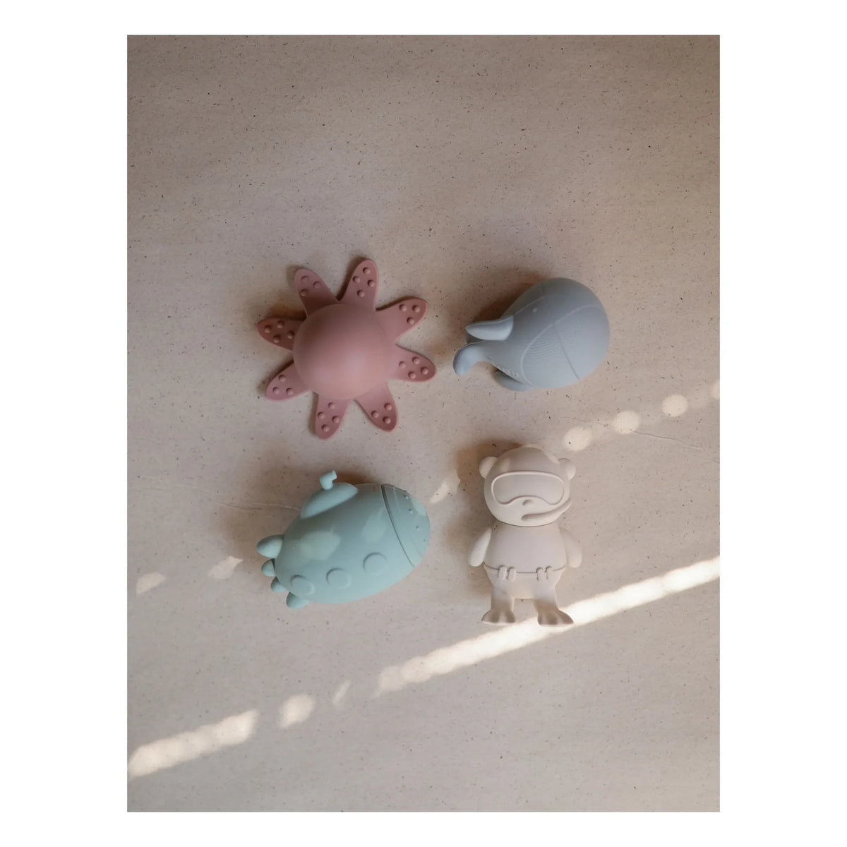 Mushie - Juguetes de baño de animales marinos - Set de 4